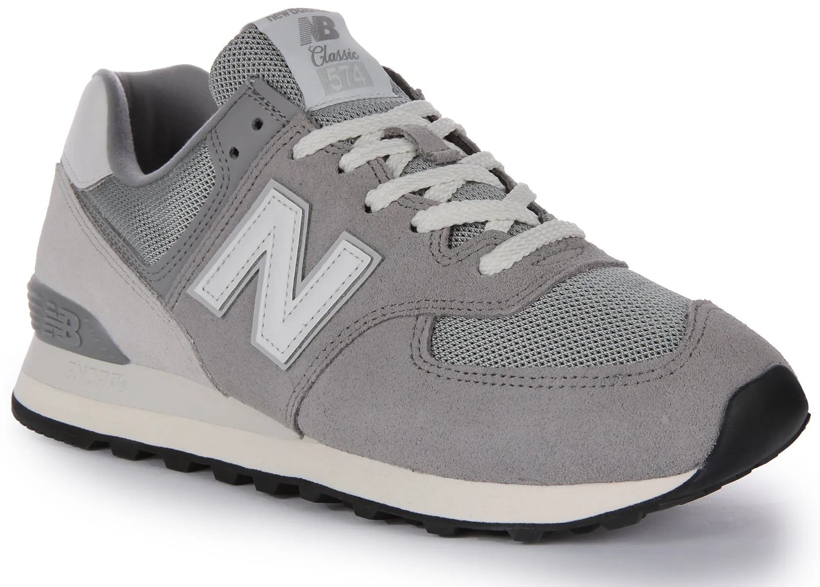 New Balance U574 TG2 In Grey White Uppers resist breakdown from frequent bending Adaptive Grip