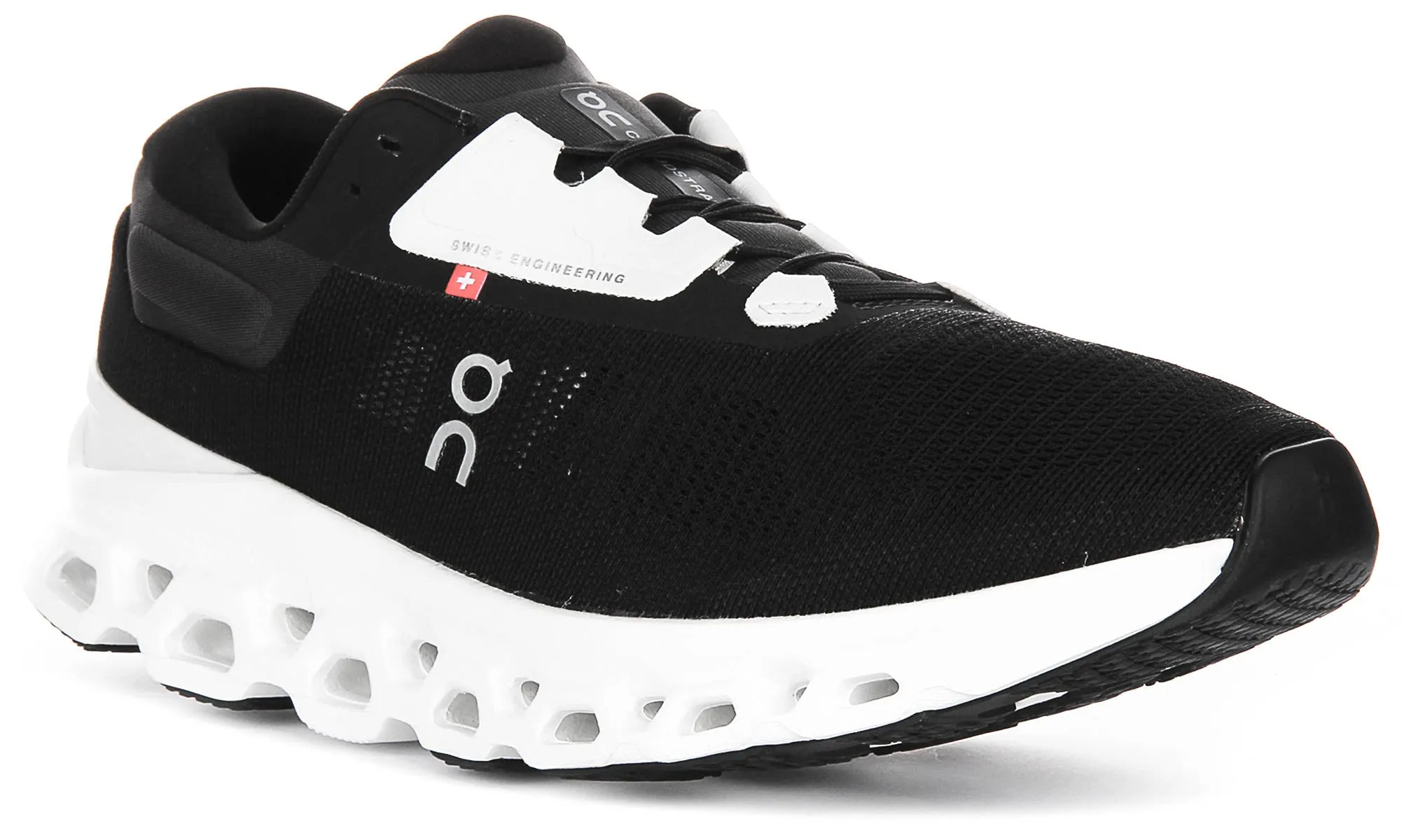 On Running Cloudstratus 3 In Black White For Men Secure Feel Smooth ride