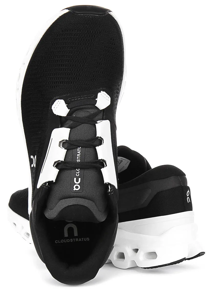 Ultra Tread On Running Cloudstratus 3 In Black White For Men