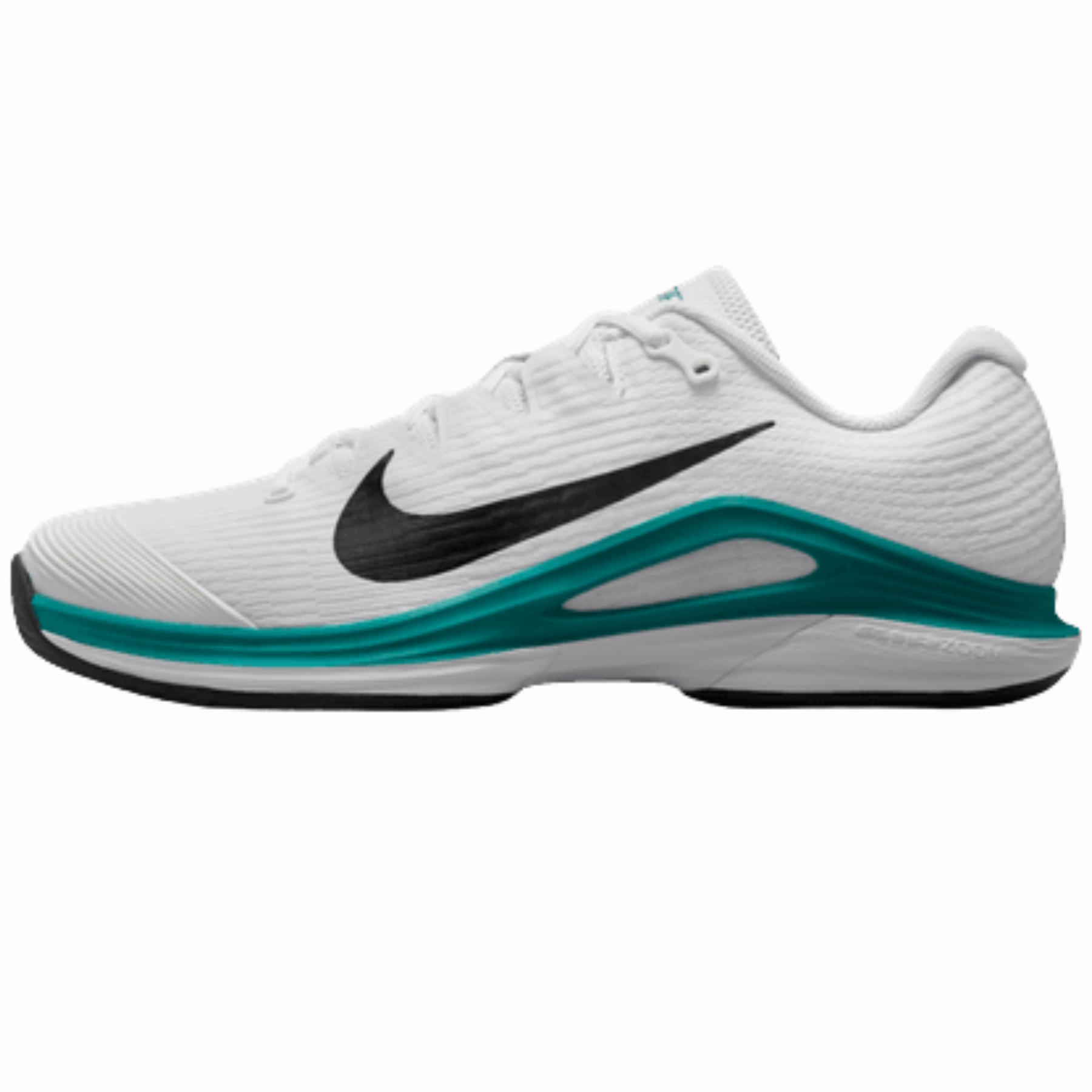 Ultra grip Nike Vapor 12 Mens Hard Court Tennis Shoes - White/Black Radiant Emerald