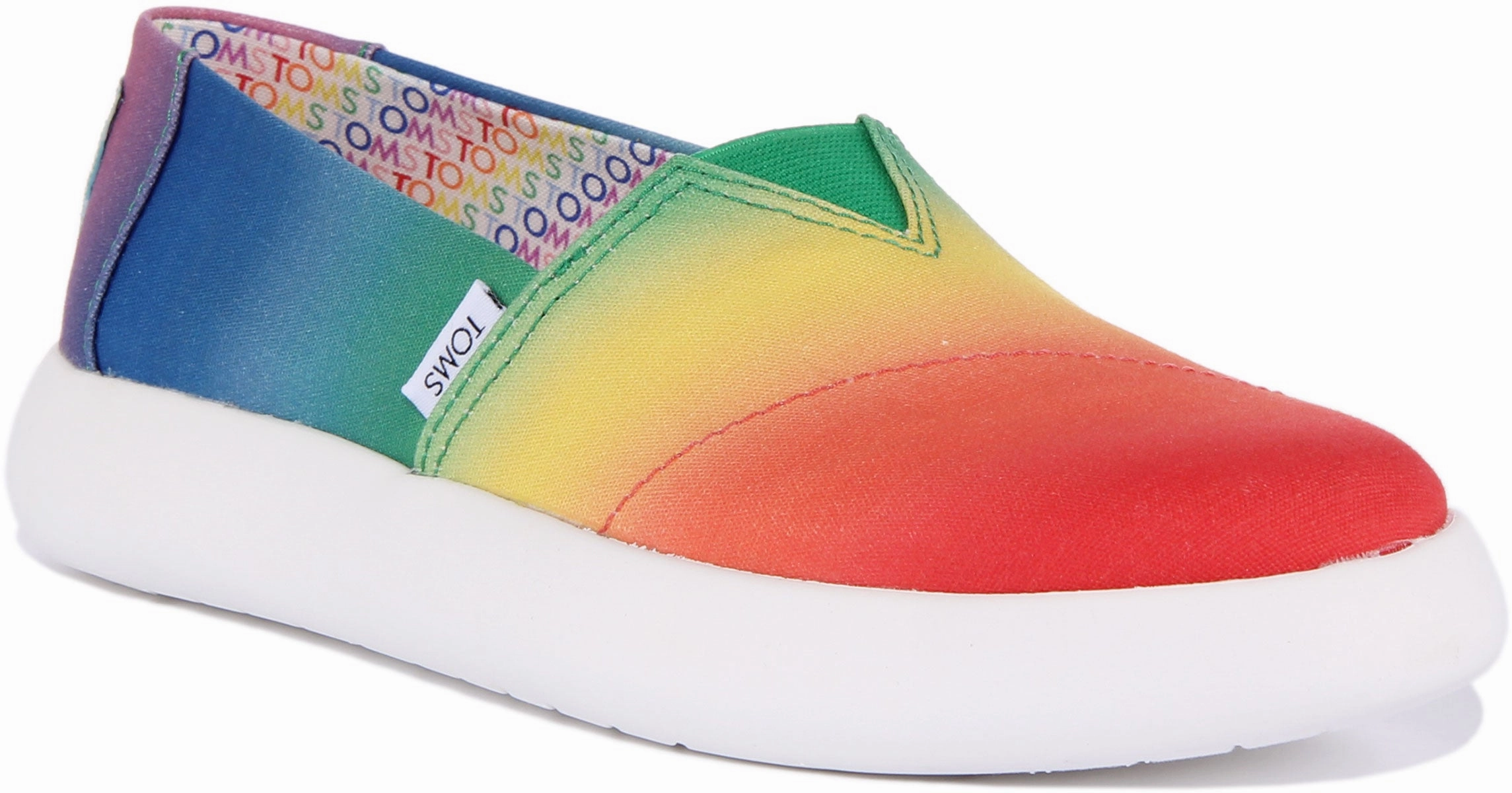 Stable platform puncture resistant Toms Alpargata Malloww In Rainbow For Women