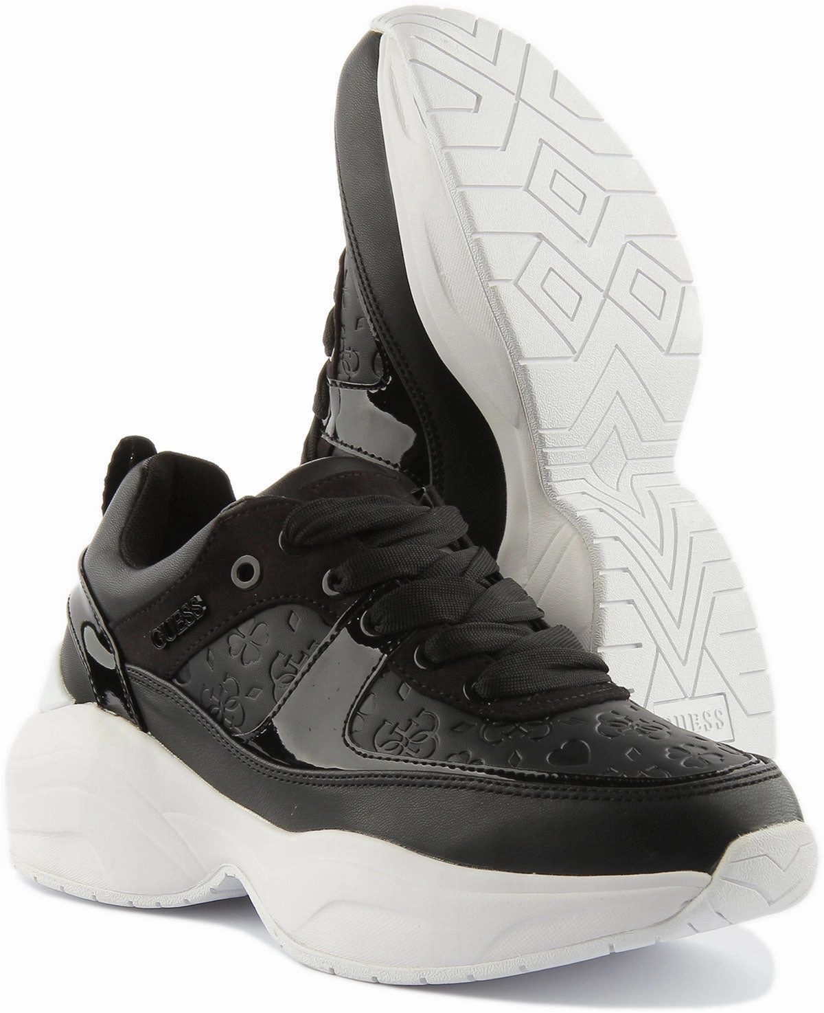 Ultra Tread Guess Masla 4G And Heart In Black White For Women