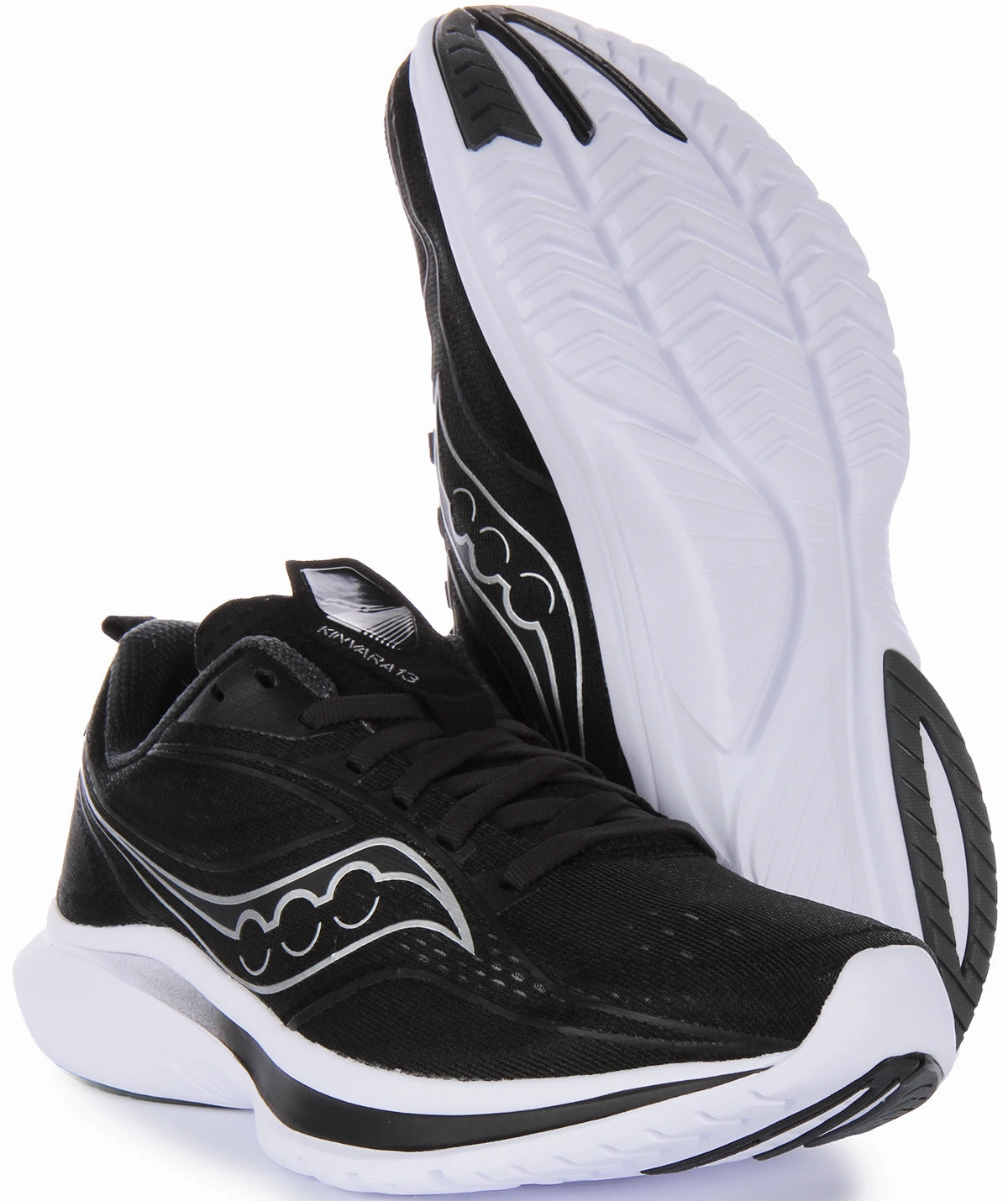 Upper Grip Saucony Kinvara 13 In Black Silver For Women