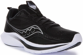 Saucony Kinvara 13 In Black Silver For Women Comfort arch Slim Cushion