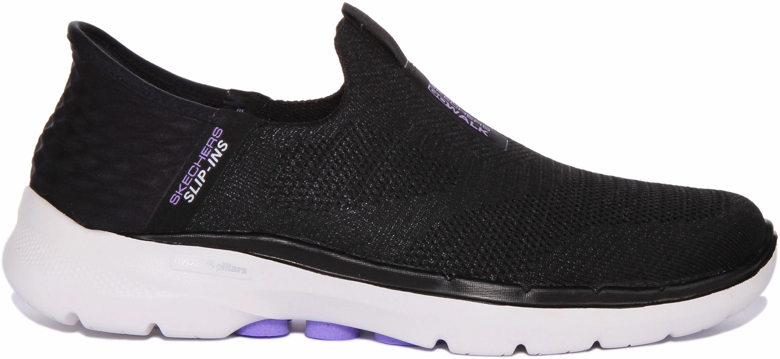 Urban Comfort Skechers Go Walk 6 Slip Ins Black White For Women