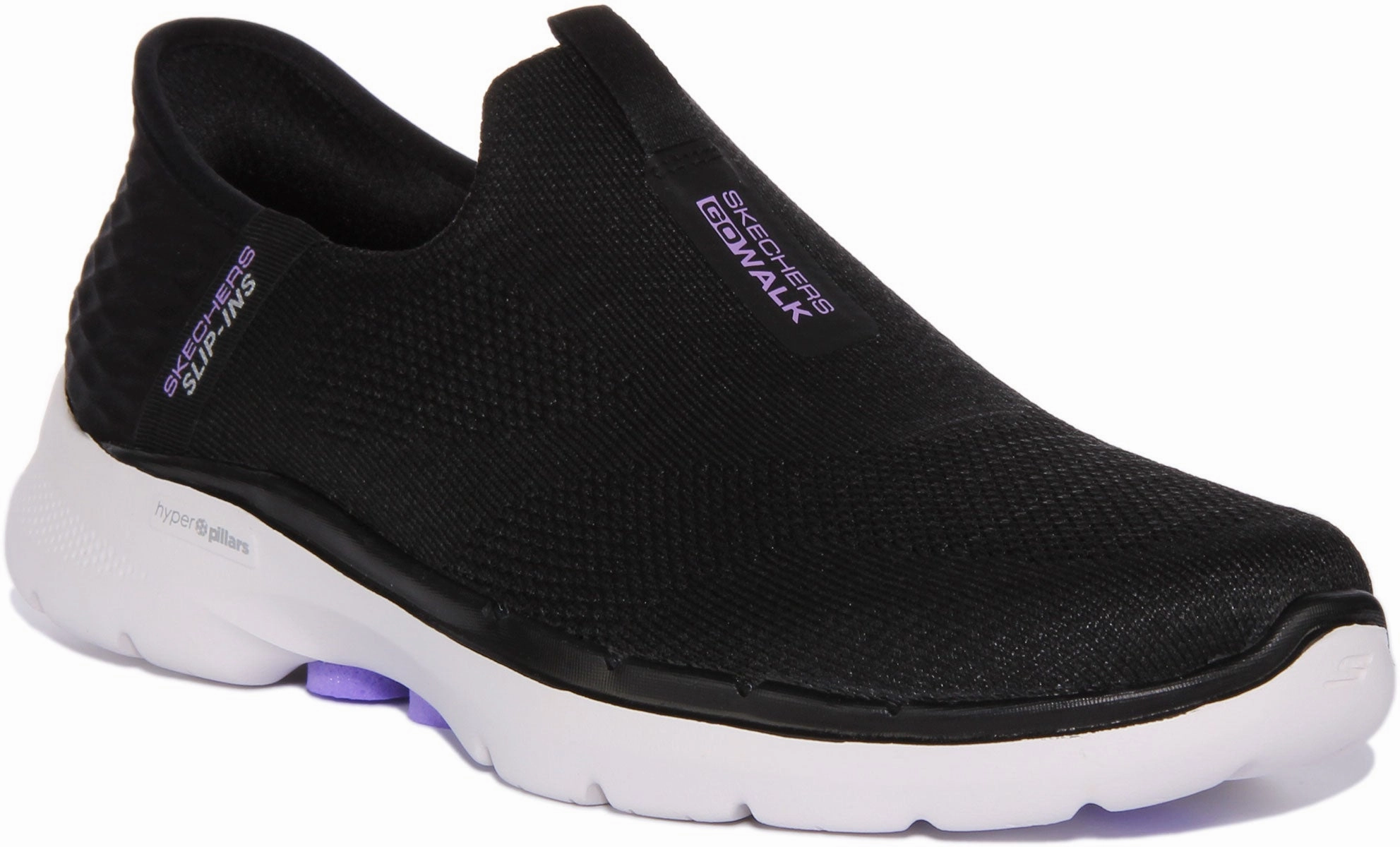 Easy Step Walk Foot Ease Skechers Go Walk 6 Slip Ins Black White For Women