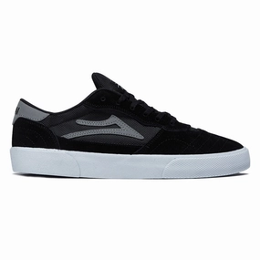 Lakai Cambridge Shoes - Black/Grey Suede Ride Performance Speed Flex