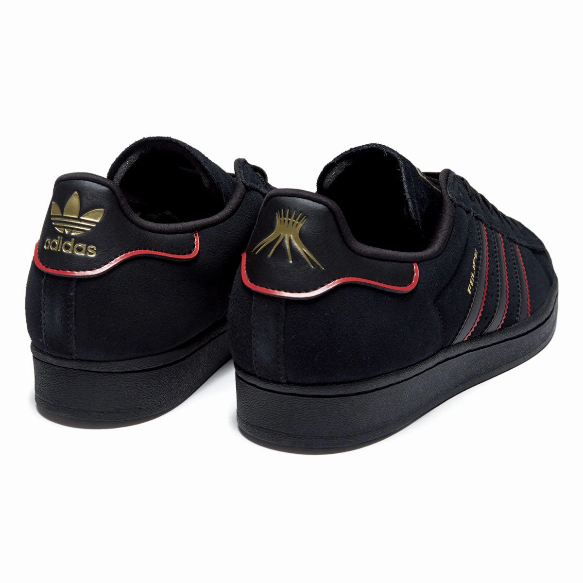 Urban Ground Adidas Superstar Adv x Felipe Gustavo Shoes - Black/Scarlet/Gold