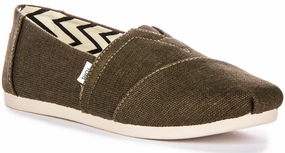 Toms Alpargata Heritage In Dark Green For Women Comfy Access Go Anywhere Shoes