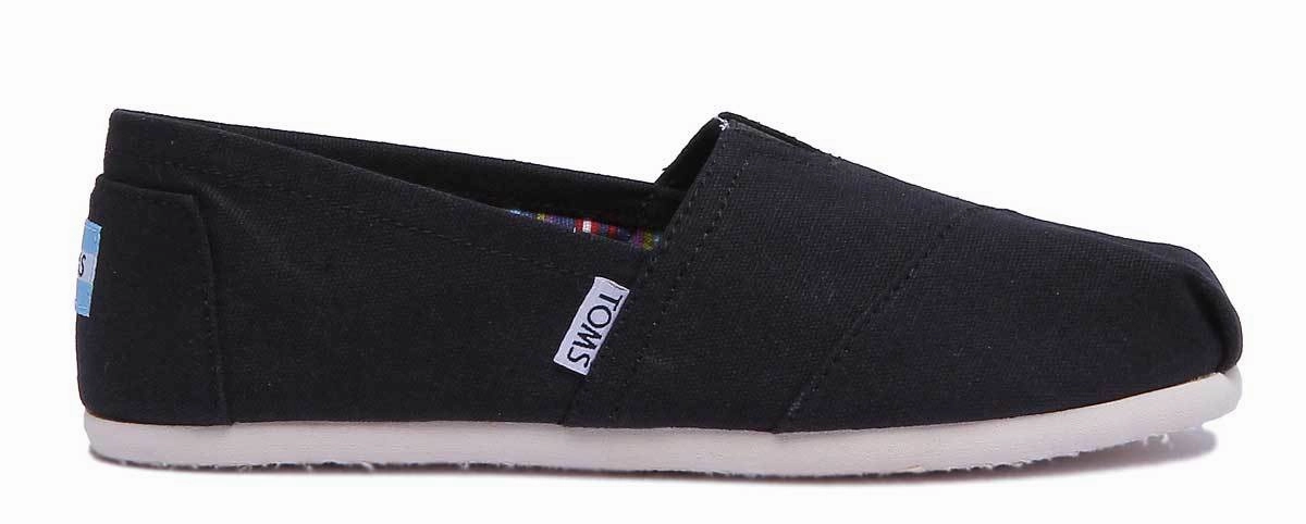 Urban Step Toms Classic Slip On In Black
