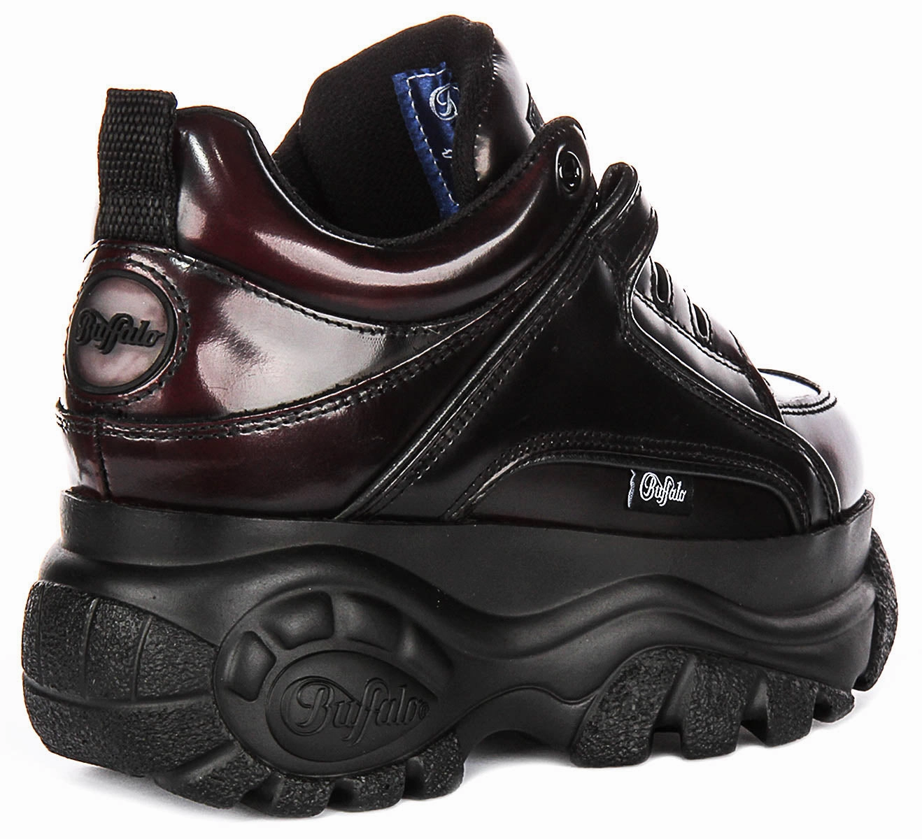 Urban Style Comfort Buffalo 1339-14 2.0 In Black Red Rub For Women