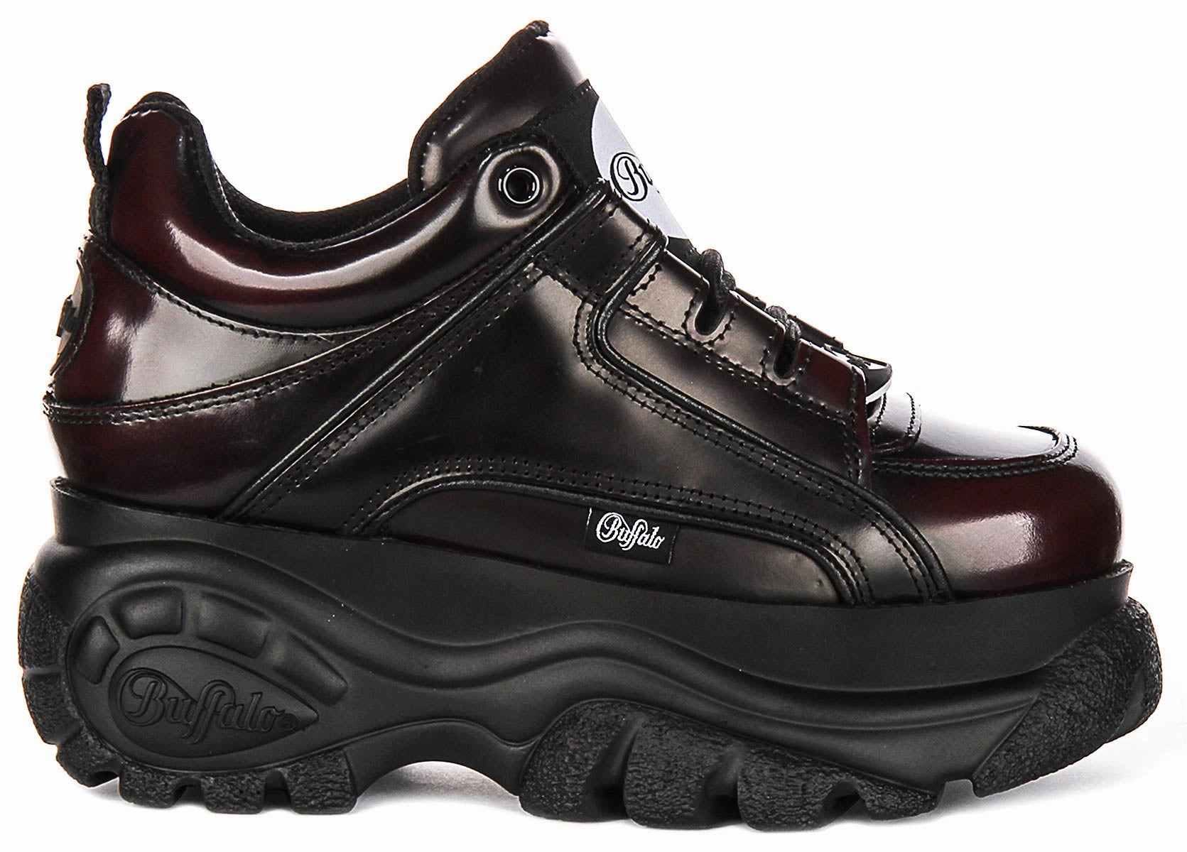 Urban Style Comfort Buffalo 1339-14 2.0 In Black Red Rub For Women