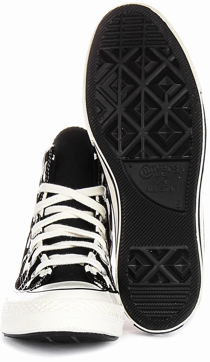 Urban Travel Step Converse Chuck 70s Hi A12350C In Black White Remix Leopard