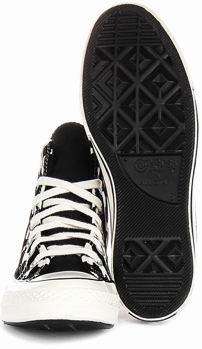 Urban Travel Step Converse Chuck 70s Hi A12350C In Black White Remix Leopard