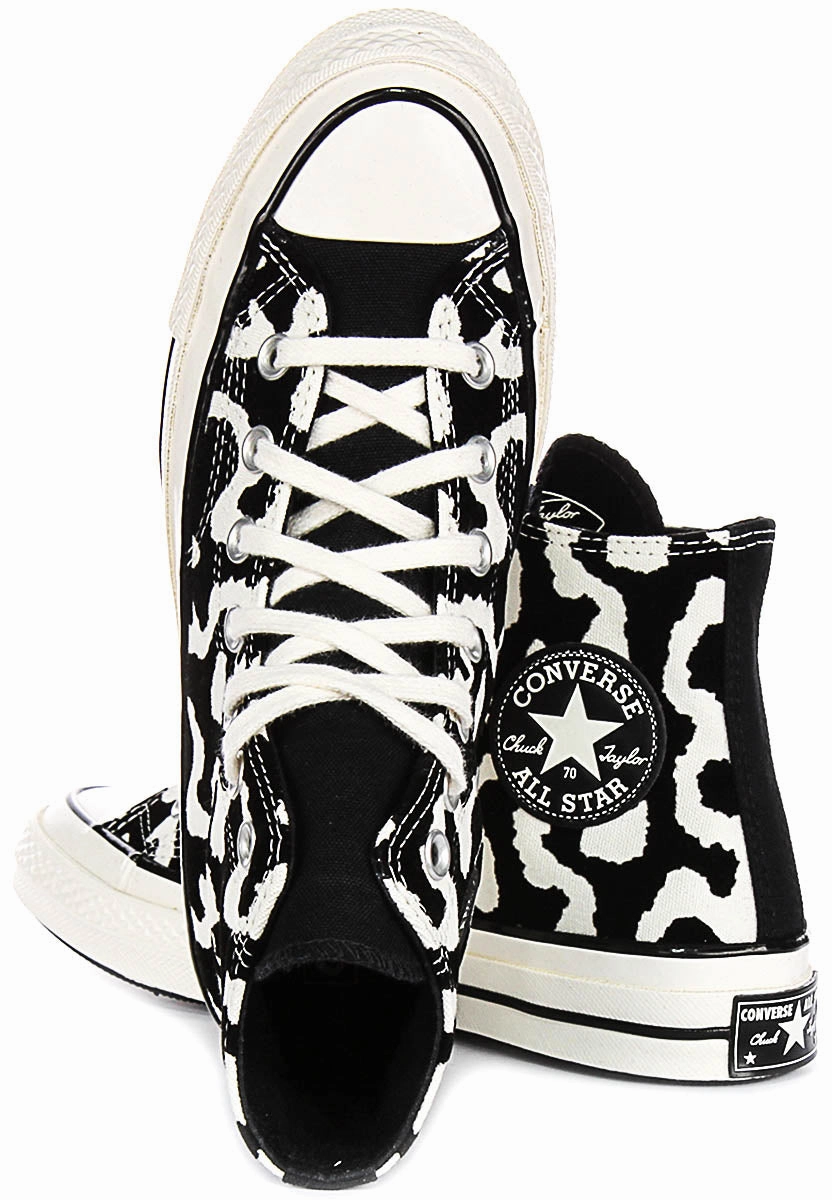 Urban Travel Step Converse Chuck 70s Hi A12350C In Black White Remix Leopard