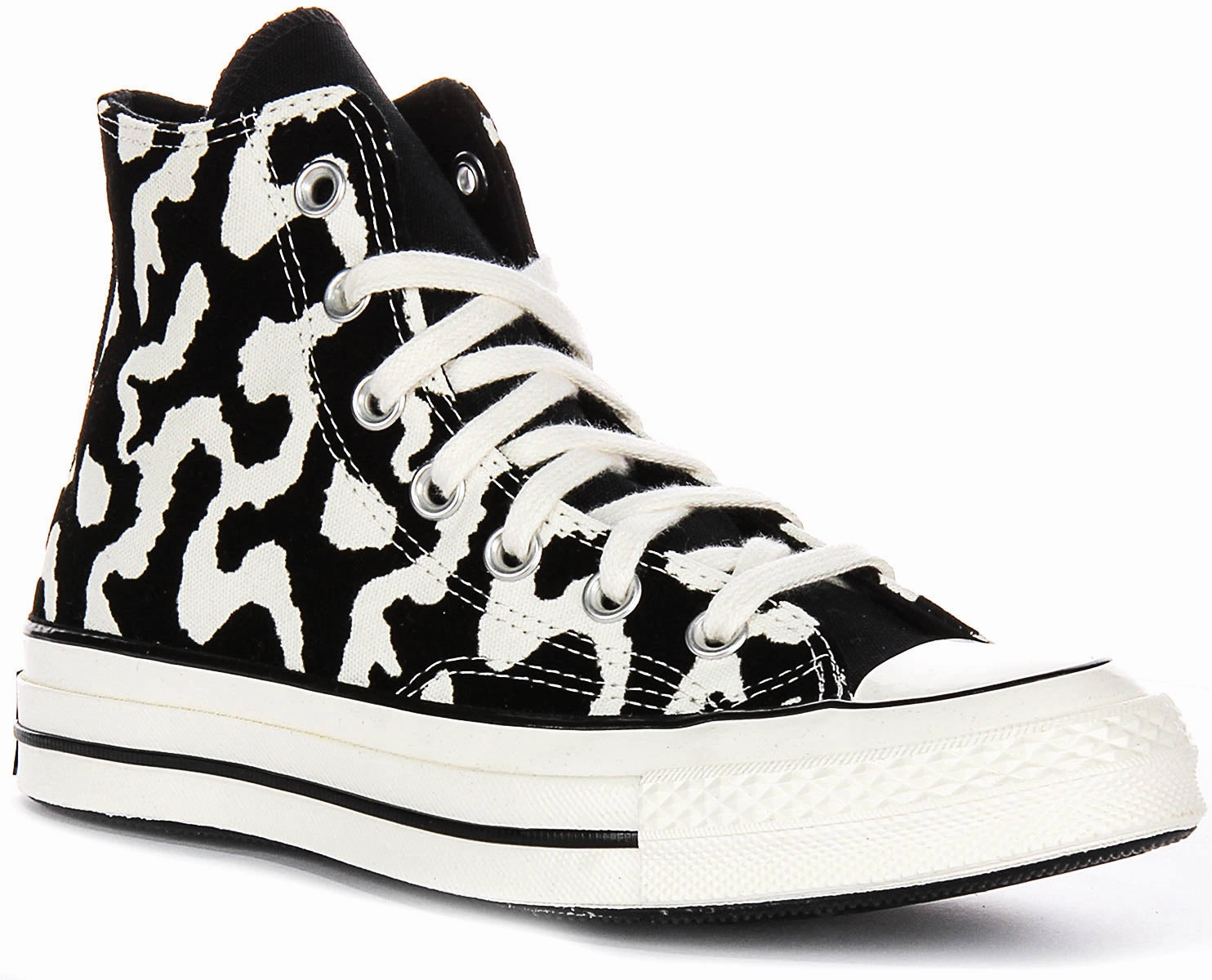 Converse Chuck 70s Hi A12350C In Black White Remix Leopard Agility Game