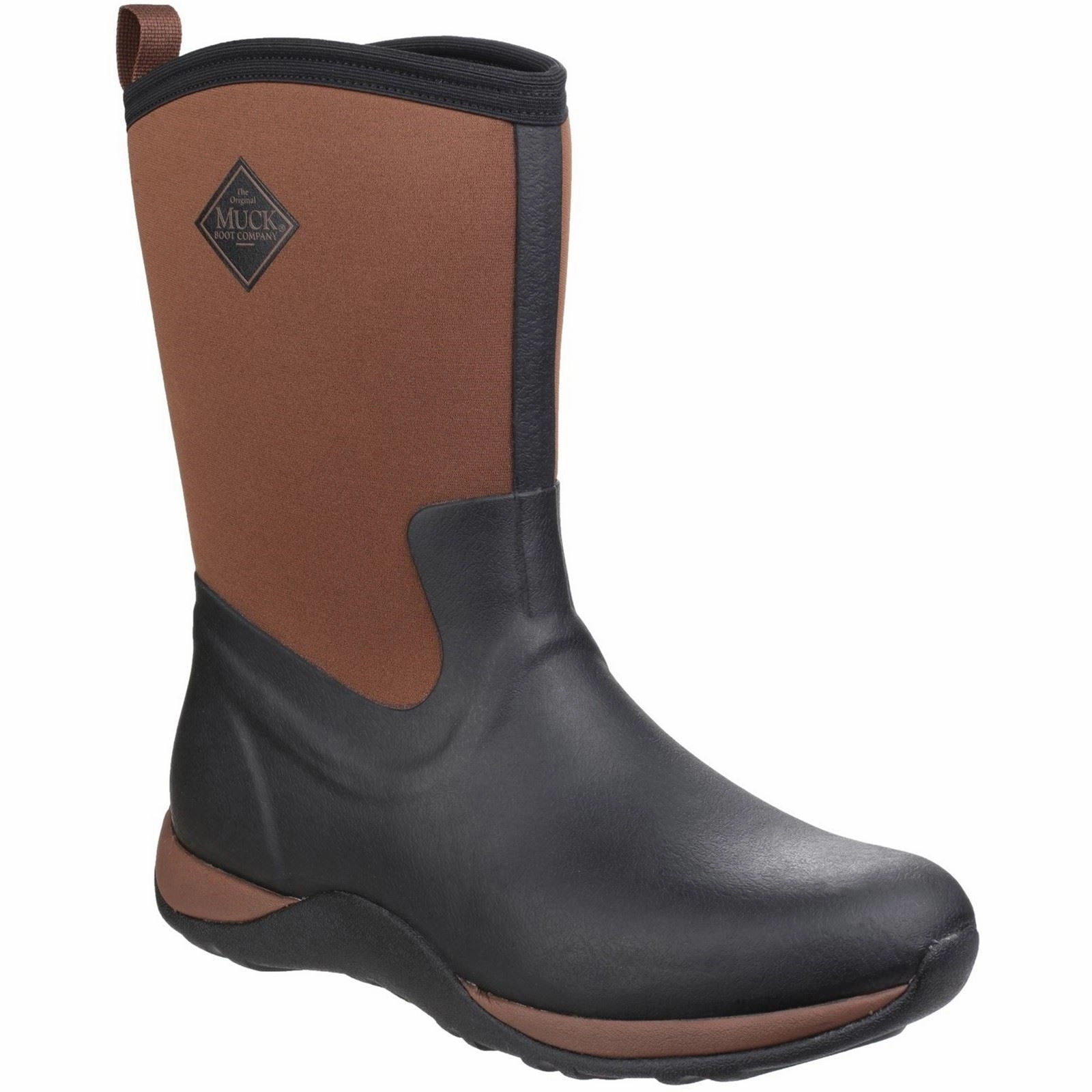 Muck Boots Arctic Weekend Rubber Black/Tan Wellington Boots Comfort Footwear Fit Active Support
