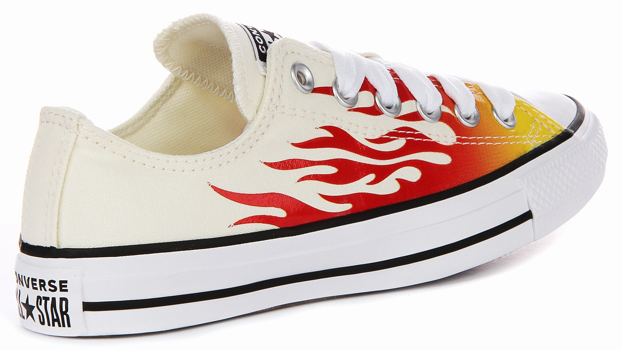 Urban Trend Step Converse All Star Low A09889C In White Red Flame