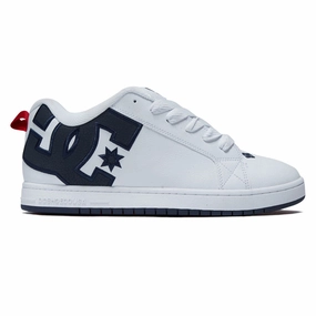 Stable Landing DC Court Graffik Shoes - White/Navy/Red