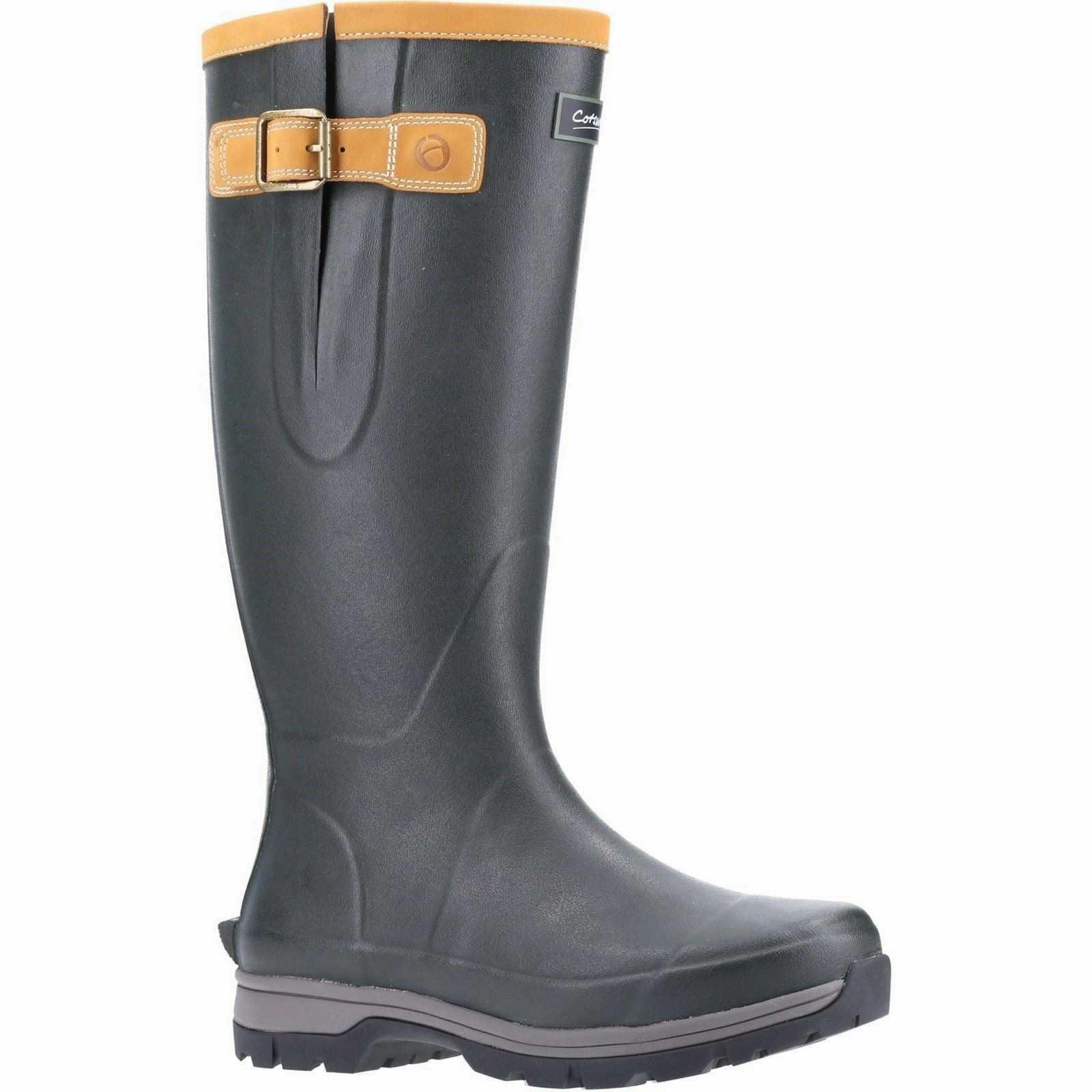 Cotswold Stratus Rubber Green Wellington Boots Urban Durable Waterproof Trail