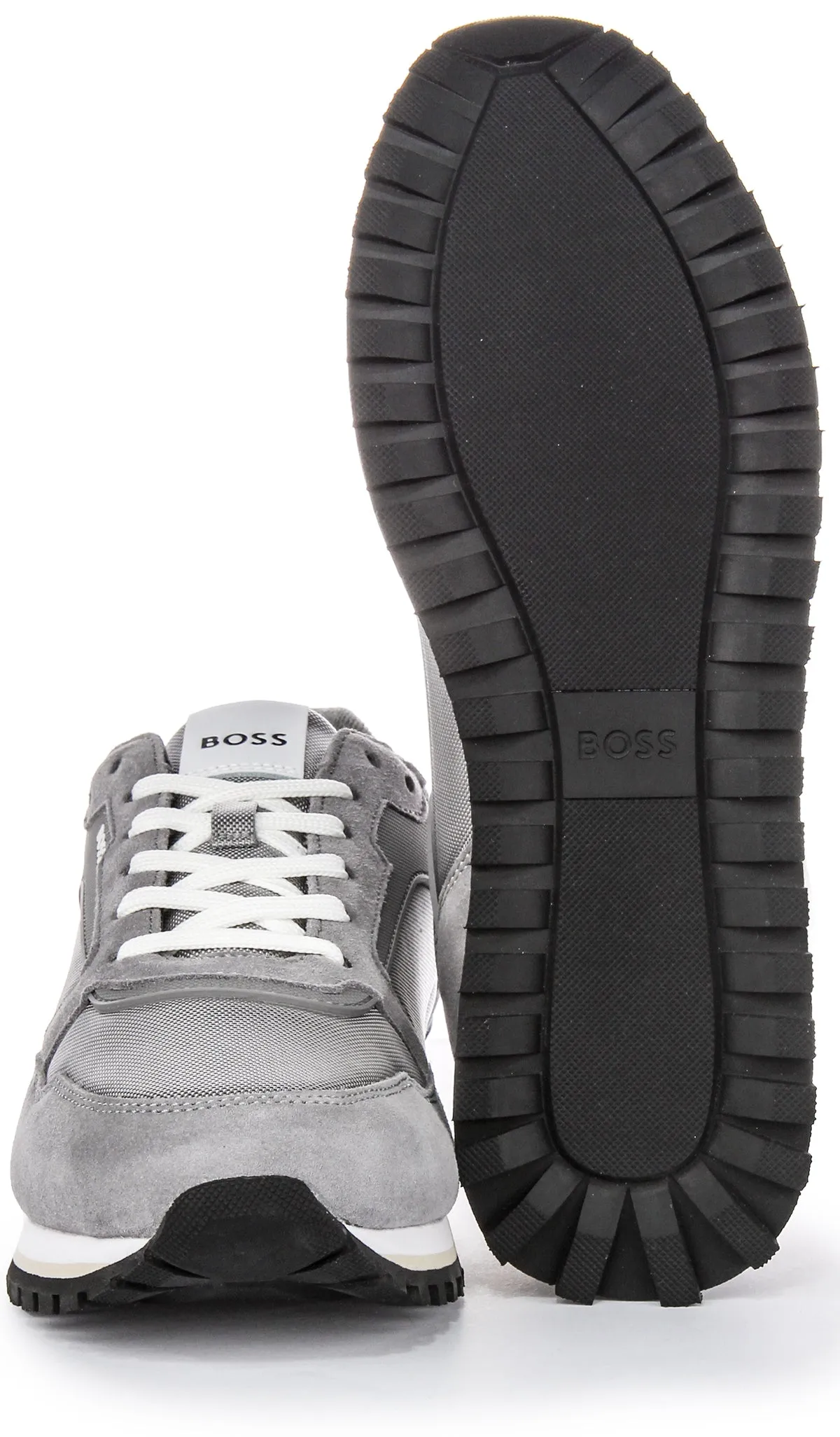 UV resistant Boss Parkour L Runner In Grey For Men