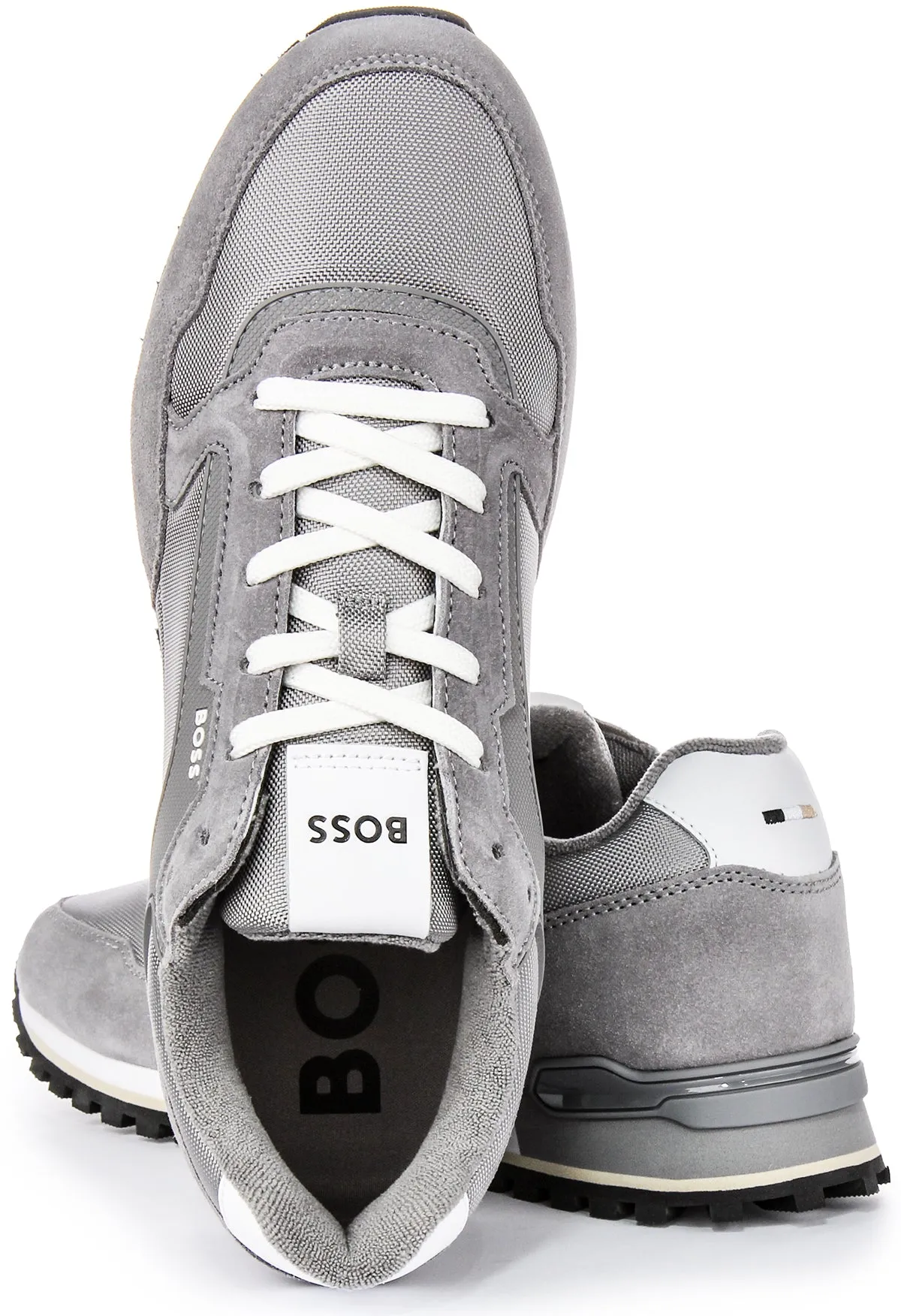UV resistant Boss Parkour L Runner In Grey For Men