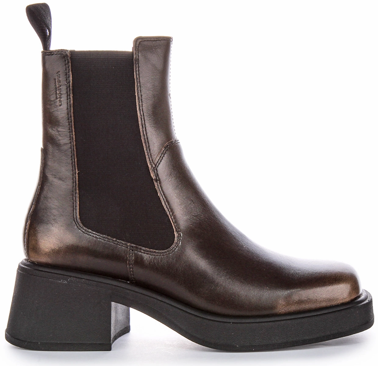 Vagabond Dorah In Brown Burnished Chelsea For Women foot mobility
