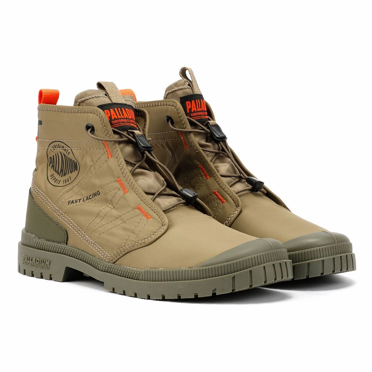 Versatile Style Palladium SP20 Travel Hi Dusky Green Boots