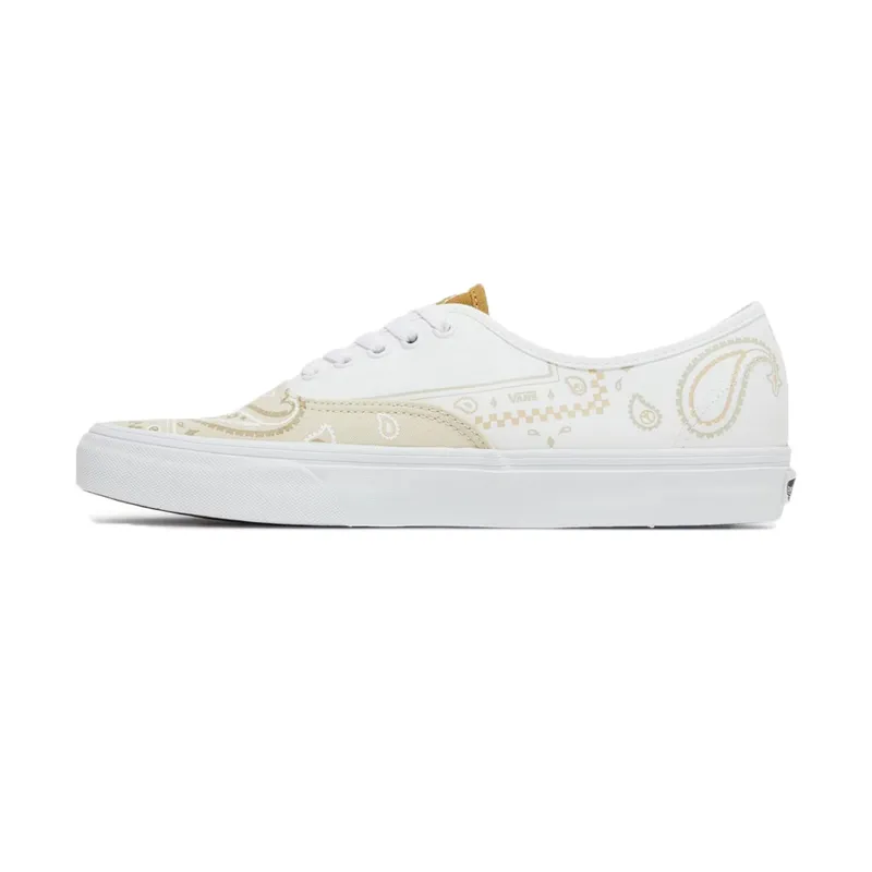 VANS - Authentic Peace - Paisley Peace True White Beige - Unisex Versatile Performance