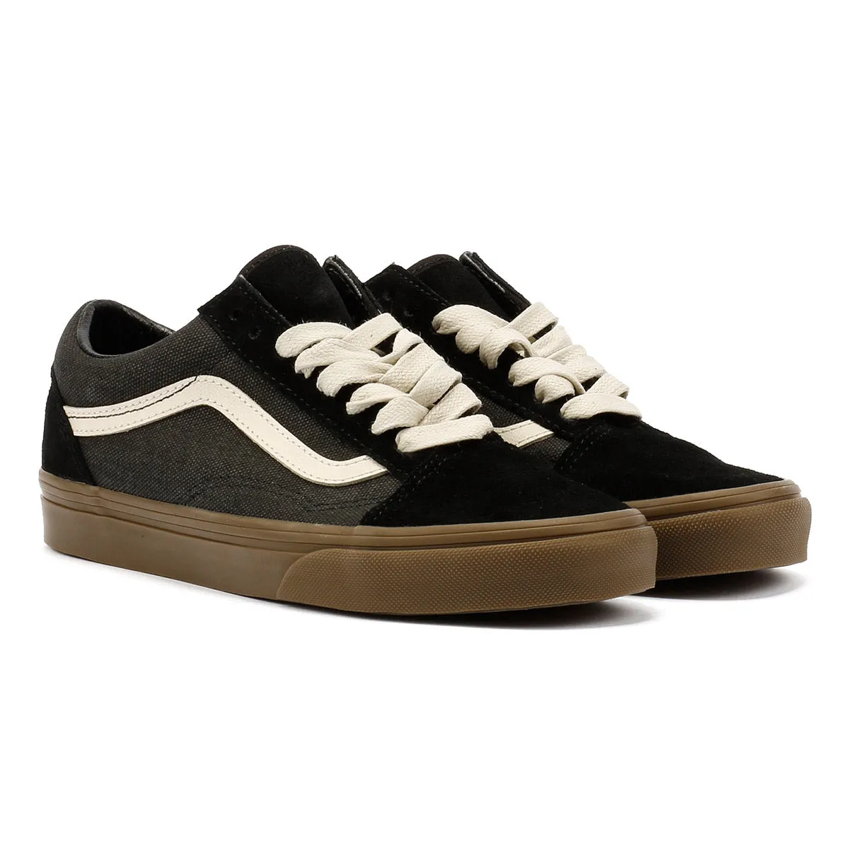 Performance Wear Lifting Training Vans Old Skool Heavy Canvas Black Trainers