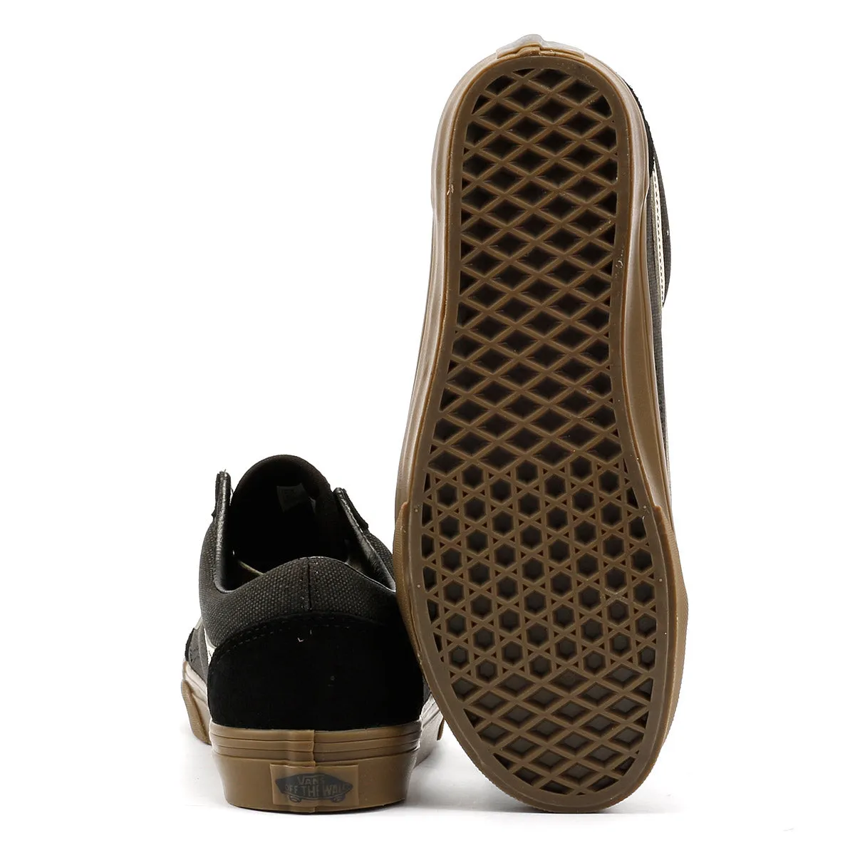 Vans Old Skool Heavy Canvas Black Trainers Boosted style