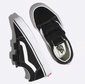 Air Flow Enhanced design VANS Old Skool V Black/True White Kids VN000VHE6BT (LF)