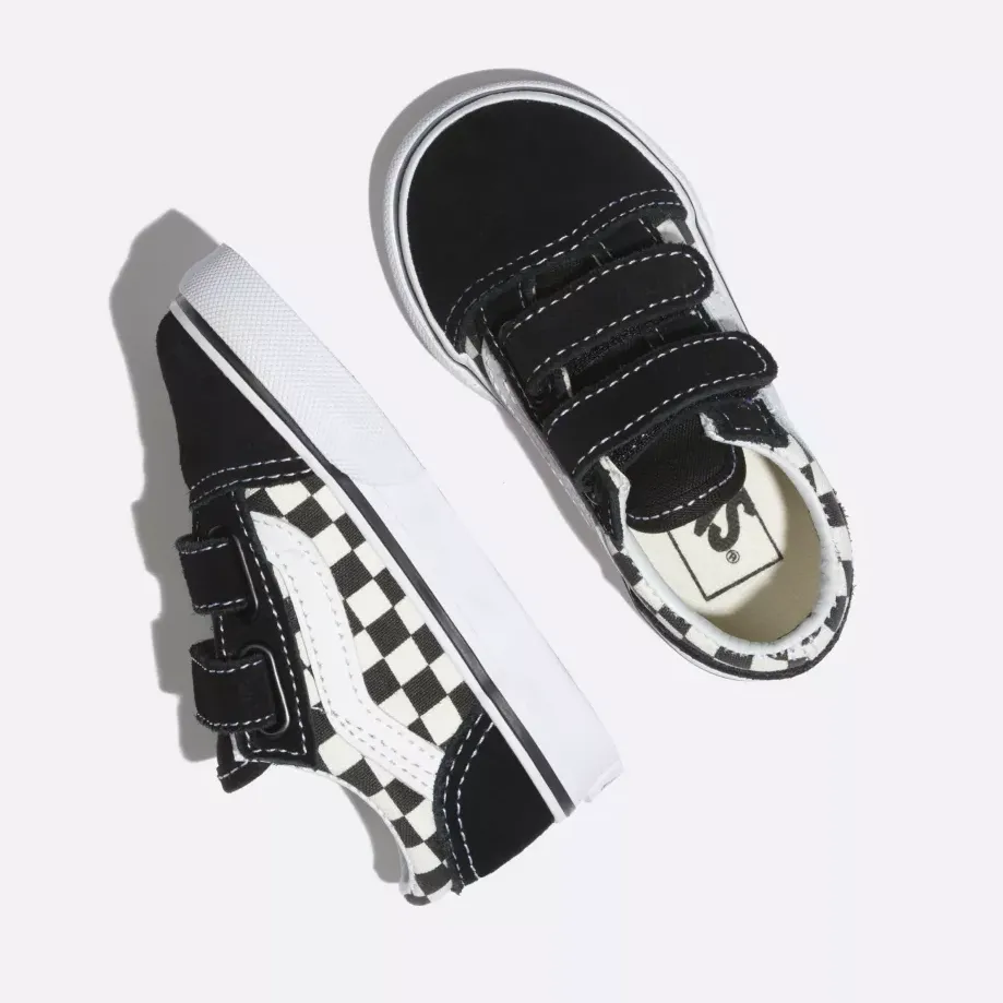 VANS OLD SKOOL V PRIMARY CHECK TODDLERS Urban Luxury