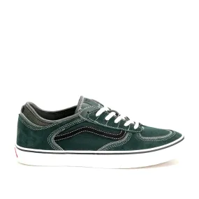 Light Comfort Stretchy Material Vans Skate Rowley Shoes Dark Forest
