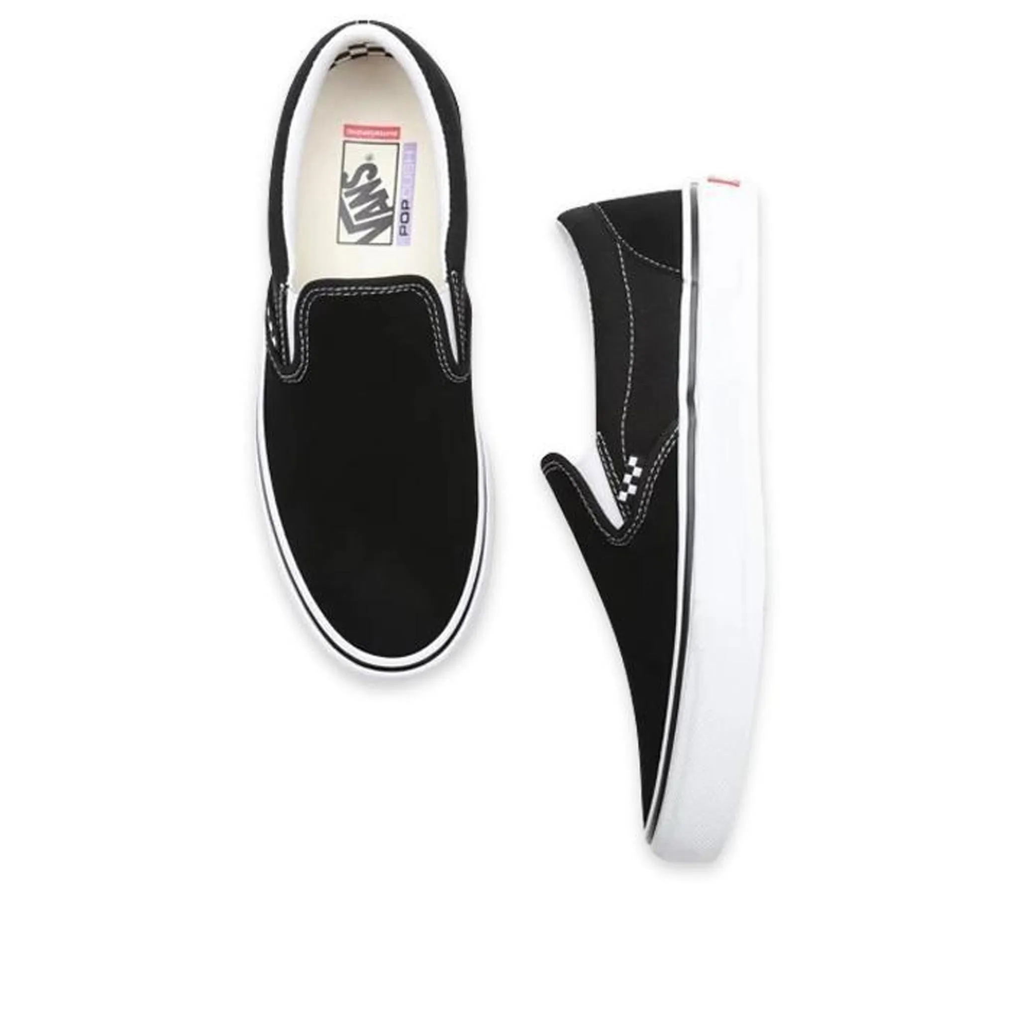 Vans Skate Slip On Pro Black/White Pressure Free Pad