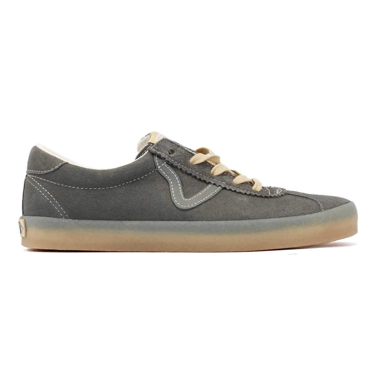 Vans Sport Low Crepe Suede Pewter Trainers Comfort Mesh Shell
