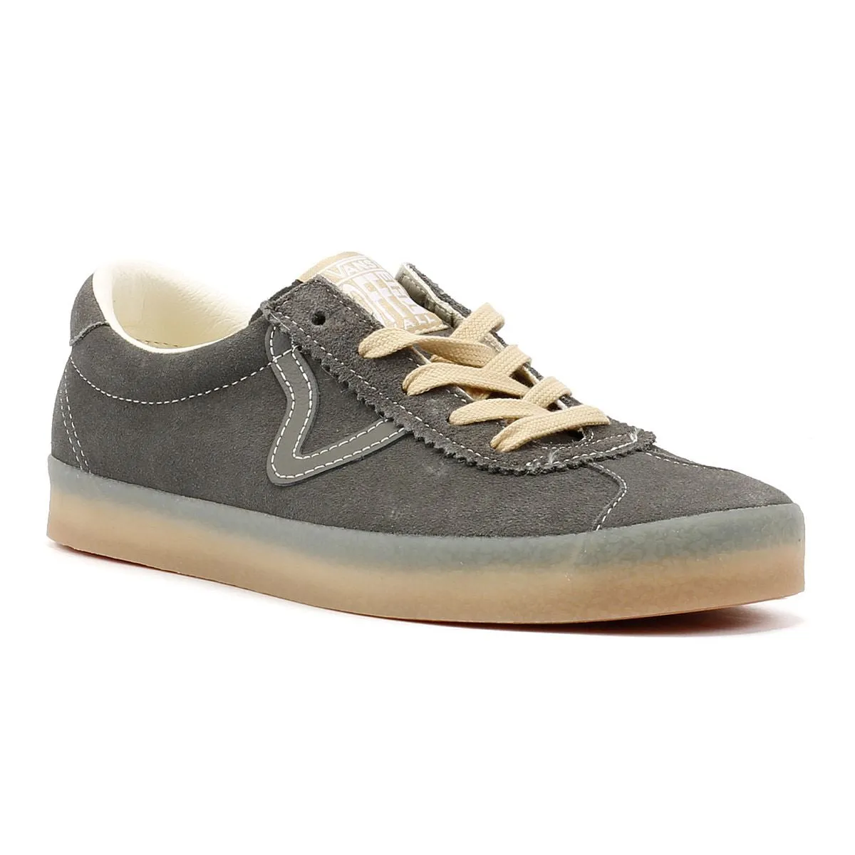 Vans Sport Low Crepe Suede Pewter Trainers Comfort Mesh Shell