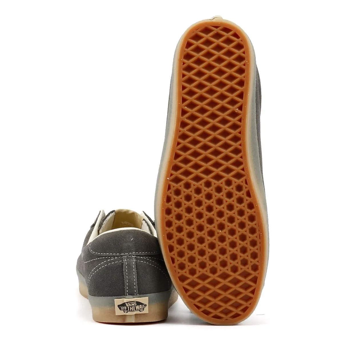 Vans Sport Low Crepe Suede Pewter Trainers Comfort Mesh Shell