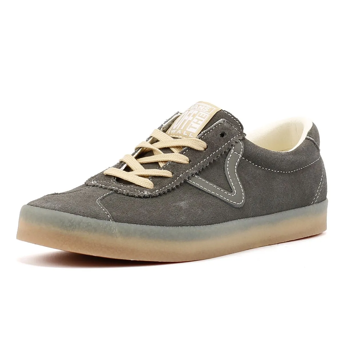 Vans Sport Low Crepe Suede Pewter Trainers Comfort Mesh Shell