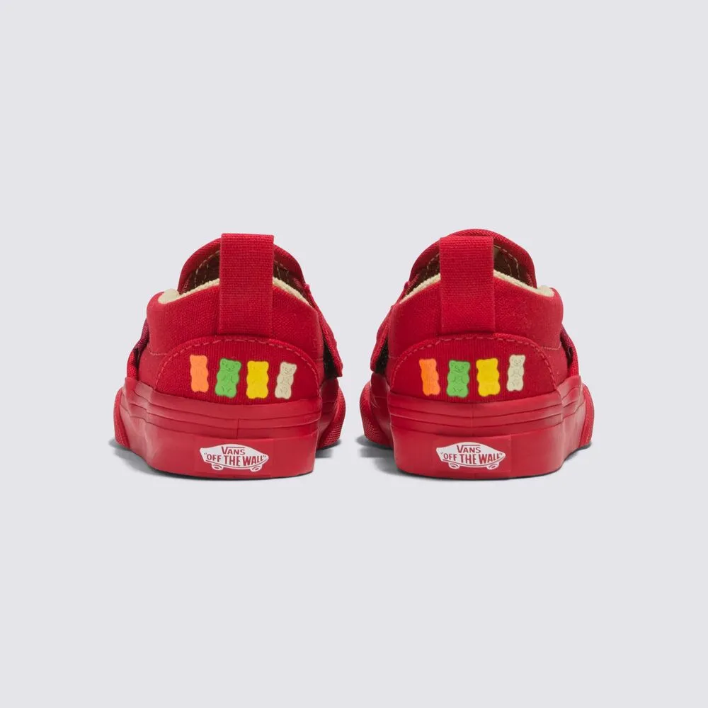 VANS X Haribo Slip On V Red Goldbear Toddler (LF) Form Fit Layers