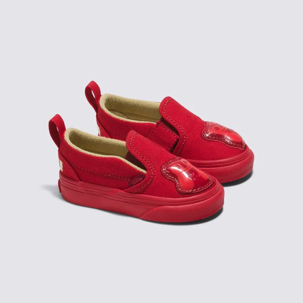 VANS X Haribo Slip On V Red Goldbear Toddler (LF) Form Fit Layers