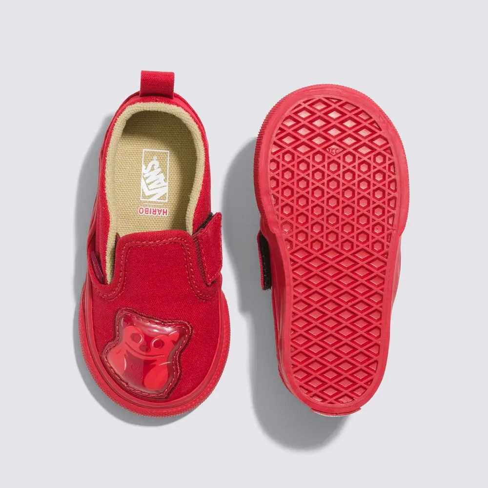VANS X Haribo Slip On V Red Goldbear Toddler (LF) Form Fit Layers