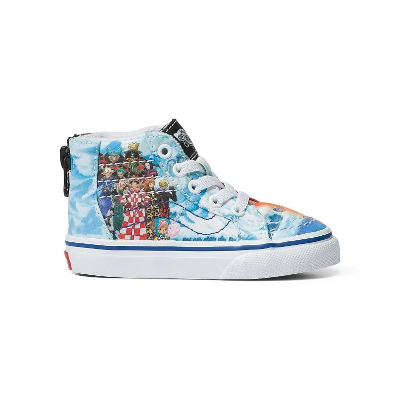 VANS X ONE PIECE Sk8 Hi Zip Punk Hazard Toddlers (LF) Designer