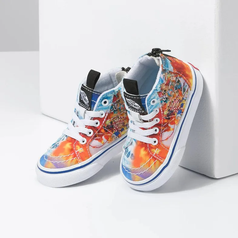 VANS X ONE PIECE Sk8 Hi Zip Punk Hazard Toddlers (LF) Designer