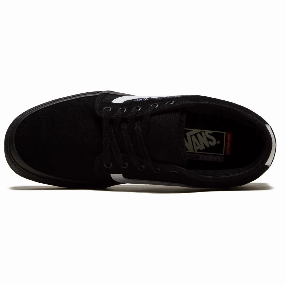 Vans Chukka Low Sidestripe Shoes - Black/Black/White Flex Step Max