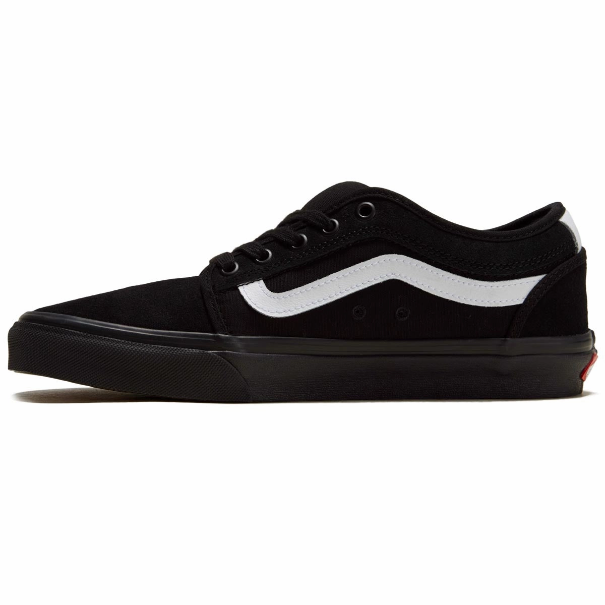 Vans Chukka Low Sidestripe Shoes - Black/Black/White Flex Step Max