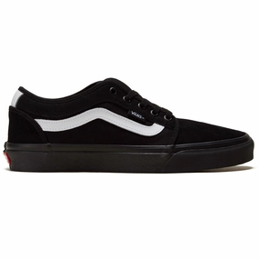Pro Skate Vans Chukka Low Sidestripe Shoes - Black/Black/White