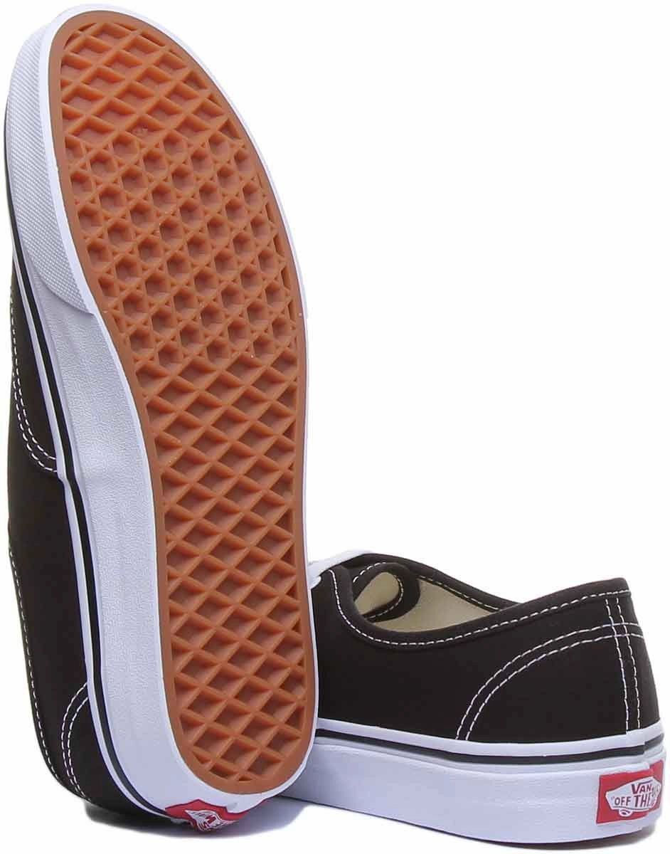Vans Classic Authentic In Black White For Women Ankle Stability
