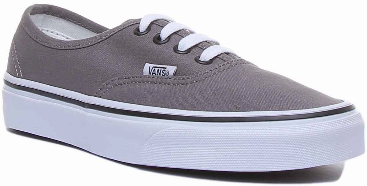 Vans Classic Authentic In Pewter For Women Durable Breathable Support