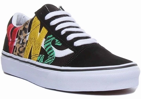 Basic Movement Quick Fit Vans Classic Old Skool In Black Multi For Women